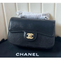 Super Quality Chanel Classic Mini Flap Bag in Lizard Leather CHL0721 Black 2026