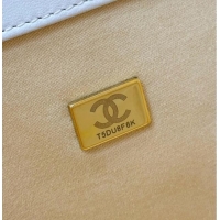 New Cheap Chanel Braided Straw Small Shopping Bag AS5951 Beige/White 2026 Top Quality