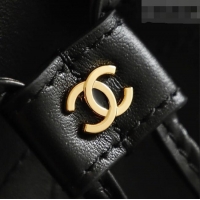 Top Quality Chanel Quilted Calfskin Mini Bucket Bag AS6537 Black 2026