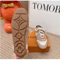 Popular Style Louis Vuitton LV Sneakerina Open Back in Mesh & Suede 6072872 Brown 2026