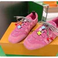 Best Grade Louis Vuitton LV Sneakerina Sneakers in Monogram Denim 6072877 Rosy 2026