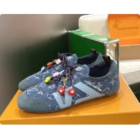 Charming Louis Vuitton LV Sneakerina Sneakers in Monogram Denim 6072877 Blue 2026