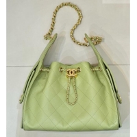 Promotional Chanel 25 Small Handbag in Grained Calfskin AS5293 Light Green 2026
