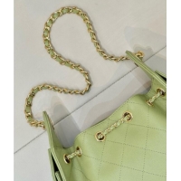 Famous Brand Chanel 25 Mini Handbag in Grained Calfskin AS5631 Light Green 2026