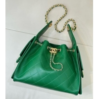 Good Product Chanel 25 Small Handbag in Grained Calfskin AS5293 Green 2026