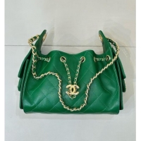 Top Design Chanel 25 Mini Handbag in Grained Calfskin AS5631 Green 2026