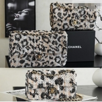 Top Quality Chanel Tweed & Mixed Fibers Mini Maxi Flap Bag AS6627 CH082224 2026