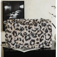 Luxury Cheap Chanel Tweed & Mixed Fibers Maxi Flap Bag AS6234 CH082226 2026