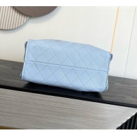 Buy Fashionable Chanel 25 Small Handbag in Grained Calfskin AS5293 Light Blue 2026