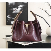 Famous Brand Chanel 25 Small Handbag in Hollowed-out Calfskin AS5293 Burgundy 2026