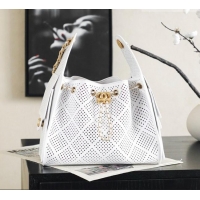 Grade Design Chanel 25 Small Handbag in Hollowed-out Calfskin AS5293 White 2026