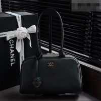 Discount Design Chanel Large Bowling Bag in Calfskin AS6580 Black 2026
