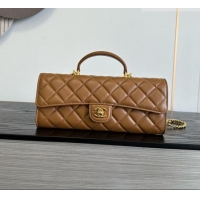 Market Sells Chanel Clutch with Chain in Lambskin AP5280 Brown 2026