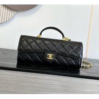 Best Price Chanel Clutch with Chain in Grained Calfskin AP5280 Black 2026