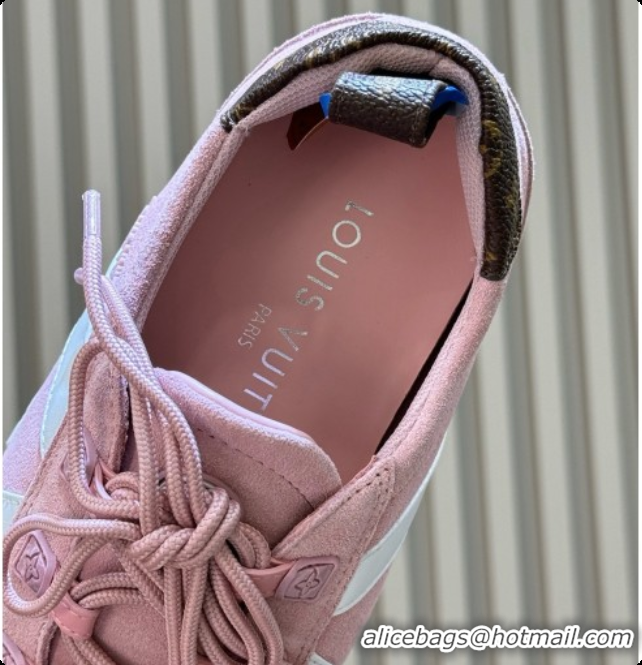 Low Cost Louis Vuitton LV Sneakerina in Suede Pink/White 60728103 2026