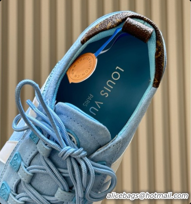 Low Price Louis Vuitton LV Sneakerina in Suede Blue/White 60728103 2026