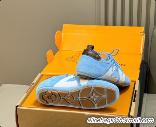 Low Price Louis Vuitton LV Sneakerina in Suede Blue/White 60728103 2026