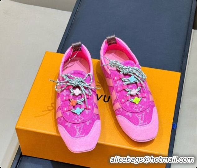 Luxury Louis Vuitton Monogram Denim Rosy LV Sneakerina 60728105 2026