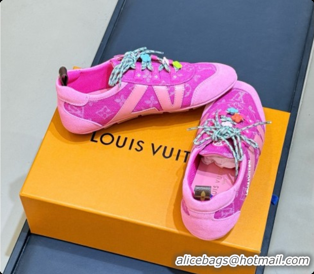 Luxury Louis Vuitton Monogram Denim Rosy LV Sneakerina 60728105 2026