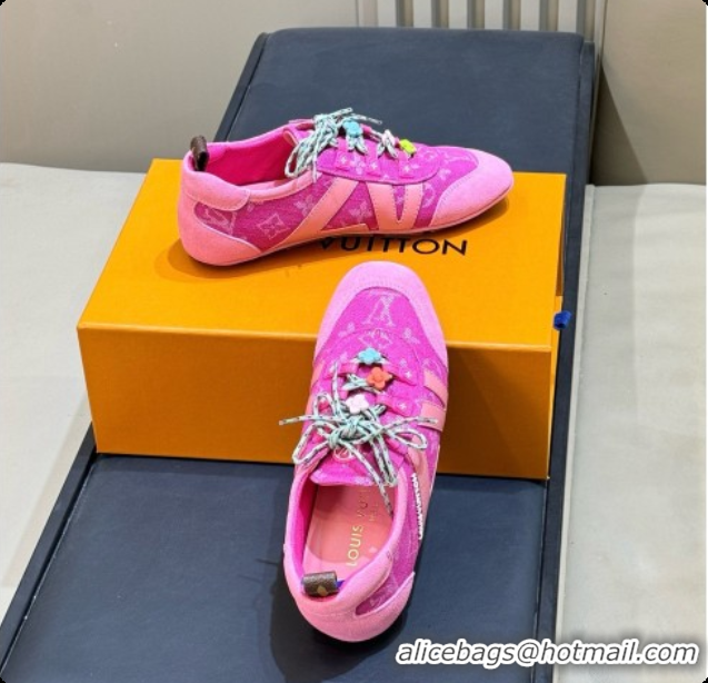 Luxury Louis Vuitton Monogram Denim Rosy LV Sneakerina 60728105 2026