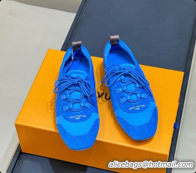 Sumptuous Louis Vuitton LV Sneakerina in Mix of Materials Monogram/Blue 60728106 2026