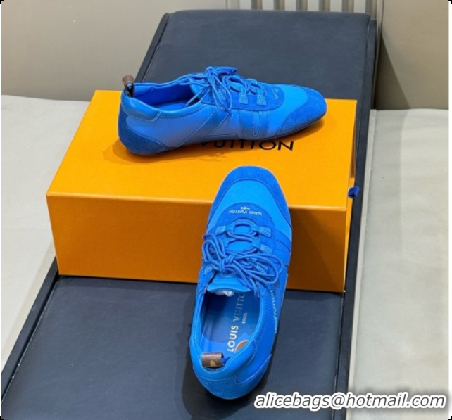 Sumptuous Louis Vuitton LV Sneakerina in Mix of Materials Monogram/Blue 60728106 2026