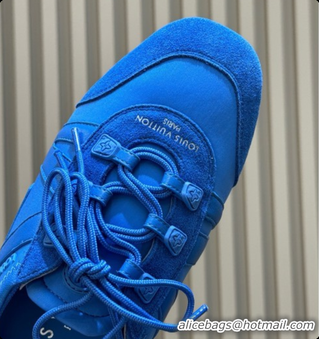 Sumptuous Louis Vuitton LV Sneakerina in Mix of Materials Monogram/Blue 60728106 2026