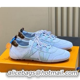Charming Louis Vuitton LV Sneakerina in Blue Suede/Monogram 60728108 2026