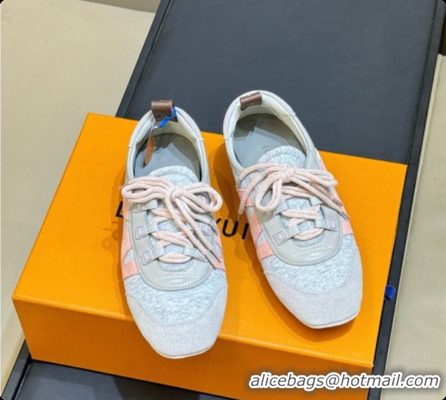 Good Quality Louis Vuitton LV Sneakerina in Fabric & Leather Grey/Pink 0728109 2026