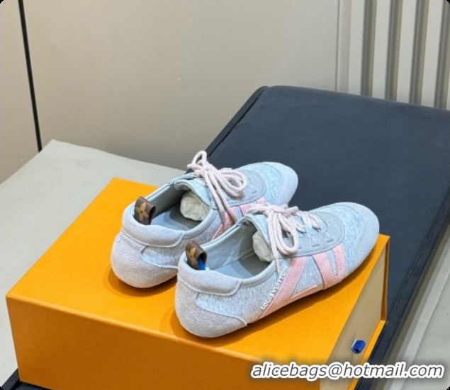 Good Quality Louis Vuitton LV Sneakerina in Fabric & Leather Grey/Pink 0728109 2026