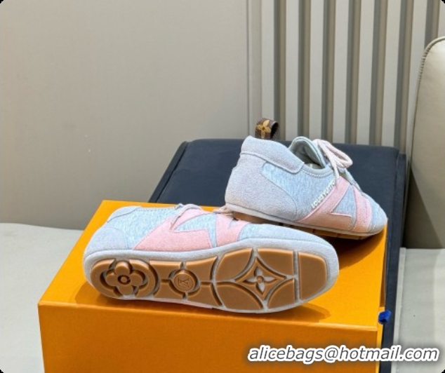 Good Quality Louis Vuitton LV Sneakerina in Fabric & Leather Grey/Pink 0728109 2026