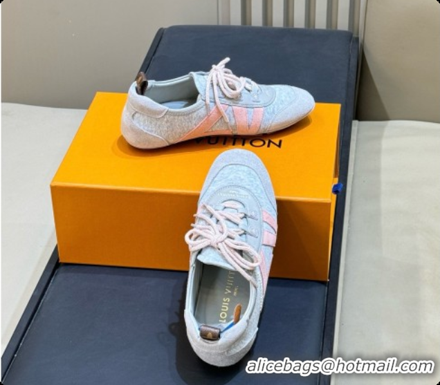 Good Quality Louis Vuitton LV Sneakerina in Fabric & Leather Grey/Pink 0728109 2026