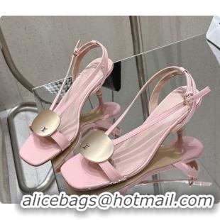 Best Grade Louis Vuitton LV Treasure Sandal in Pink Patent Calf Leather 60728117 2026