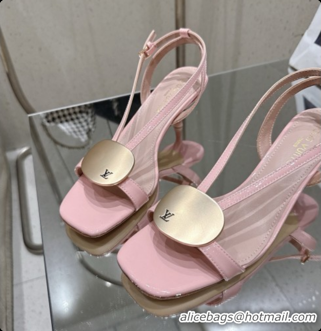 Best Grade Louis Vuitton LV Treasure Sandal in Pink Patent Calf Leather 60728117 2026