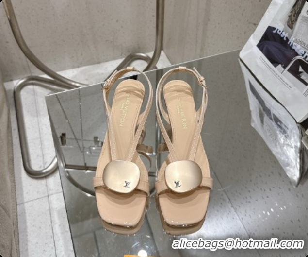 Unique Style Louis Vuitton LV Treasure Sandal in Beige Patent Calf Leather 60728118 2026
