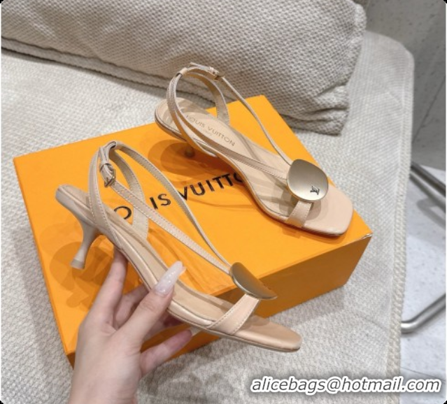 Unique Style Louis Vuitton LV Treasure Sandal in Beige Patent Calf Leather 60728118 2026