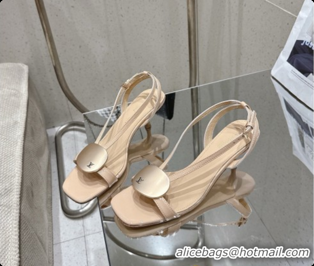 Unique Style Louis Vuitton LV Treasure Sandal in Beige Patent Calf Leather 60728118 2026