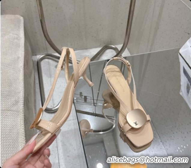 Unique Style Louis Vuitton LV Treasure Sandal in Beige Patent Calf Leather 60728118 2026