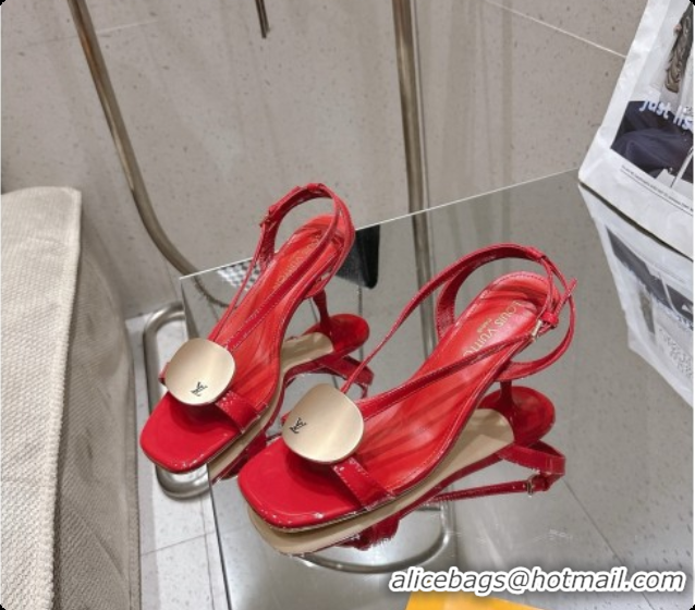 Good Looking Louis Vuitton LV Treasure Sandal in Red Patent Calf Leather 60728119 2026