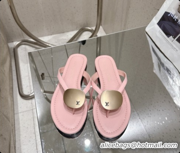 Hot Style Louis Vuitton LV Treasure Flat Mule in Pink Patent Calf Leather 60728120 2026