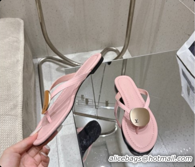 Hot Style Louis Vuitton LV Treasure Flat Mule in Pink Patent Calf Leather 60728120 2026