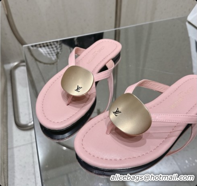 Hot Style Louis Vuitton LV Treasure Flat Mule in Pink Patent Calf Leather 60728120 2026