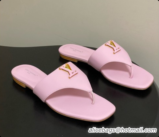 Good Product Louis Vuitton LV Mare Flat Thong in Pink Plain Calf Leather 6072904 2026