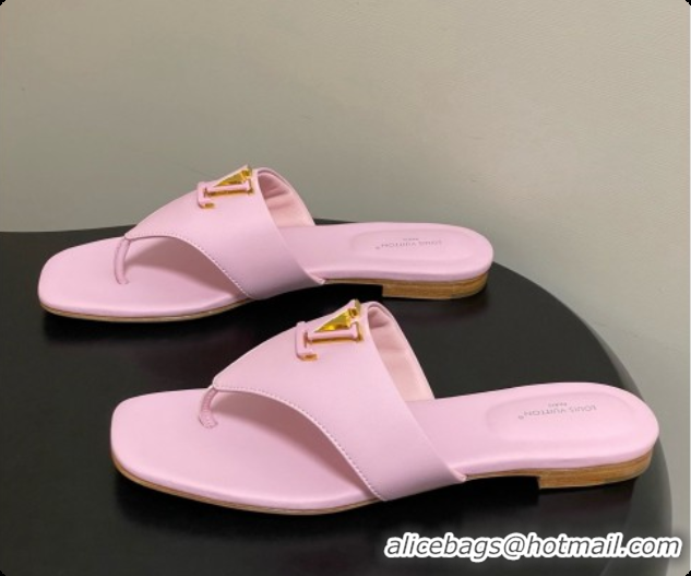 Good Product Louis Vuitton LV Mare Flat Thong in Pink Plain Calf Leather 6072904 2026