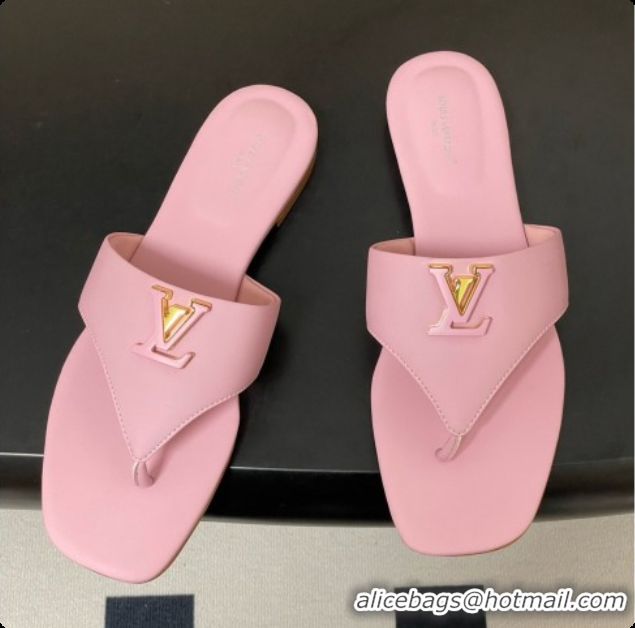 Good Product Louis Vuitton LV Mare Flat Thong in Pink Plain Calf Leather 6072904 2026