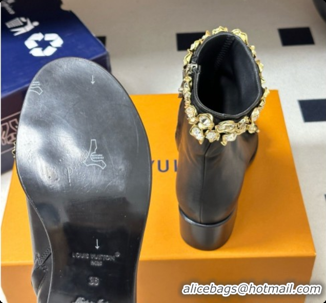 Grade Quality Louis Vuitton Talisman Open Toe Ankle Boot with Low Heel Black Cruise 6072909 2026