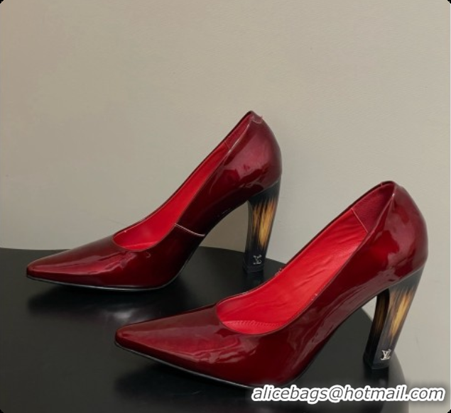 Best Price Louis Vuitton Patent Calfskin Pumps 10.5cm Heel LV072913 Red 2026