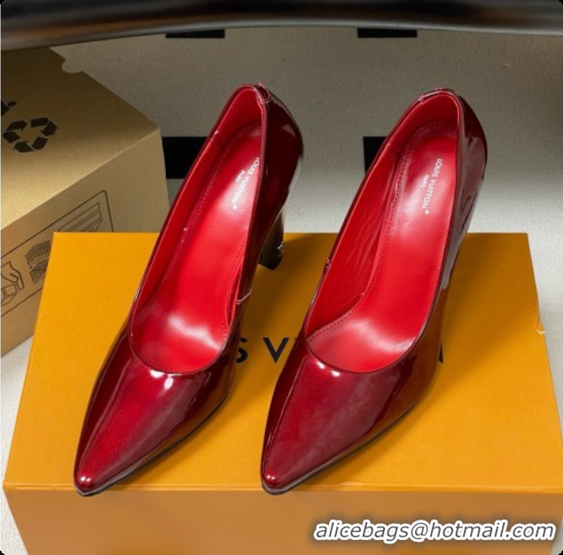 Best Price Louis Vuitton Patent Calfskin Pumps 10.5cm Heel LV072913 Red 2026