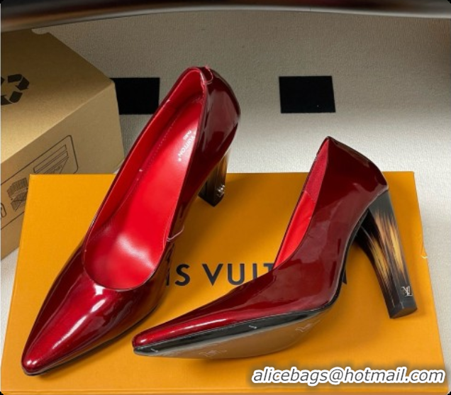 Best Price Louis Vuitton Patent Calfskin Pumps 10.5cm Heel LV072913 Red 2026