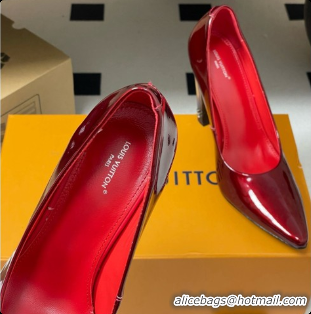 Best Price Louis Vuitton Patent Calfskin Pumps 10.5cm Heel LV072913 Red 2026